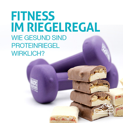 Fitness im Riegelregal